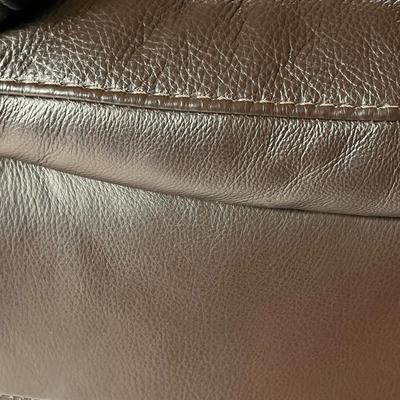 NATUZZI ~ Brown Leather Club Chair