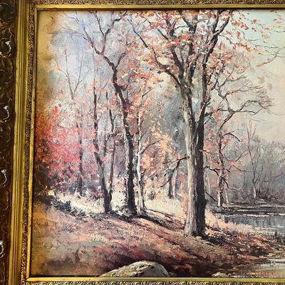 Large Print of Robert Wood's 'October Morn' (D-DZ)