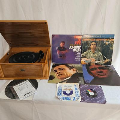 Crosley Turntable and Outlaw Country Style Vinyl (UD-DW)
