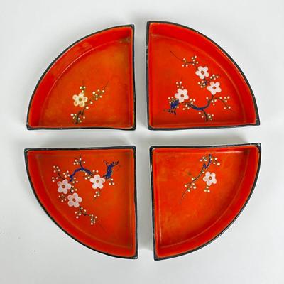 1108 Japanese Divided Dishes & Fan