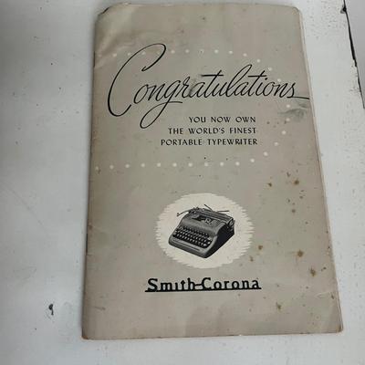 Vintage Smith Corona Sterling Portable Typewriter (UC-MG)
