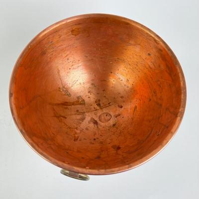 1110 Antique Mauviel 1830 French Copper Beating Bowl