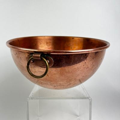1110 Antique Mauviel 1830 French Copper Beating Bowl