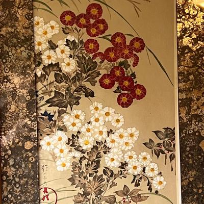 Peonies and Chrysanthemums Print (D-DZ)