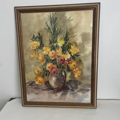 Ann Phelps Hulsizer Signed & Framed Watercolor (UC-MG)
