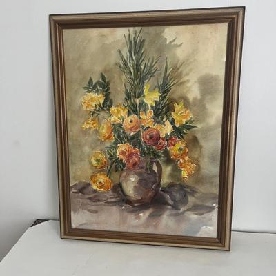 Ann Phelps Hulsizer Signed & Framed Watercolor (UC-MG)