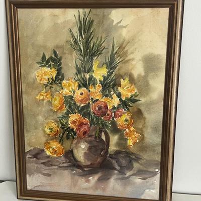 Ann Phelps Hulsizer Signed & Framed Watercolor (UC-MG)