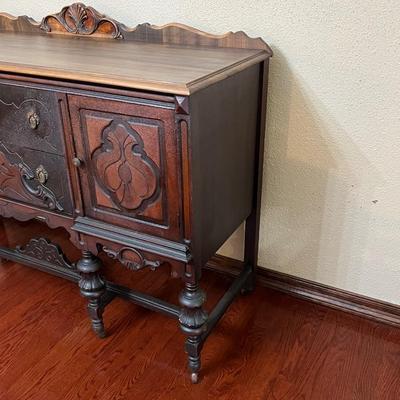 Antique Solid Wood Buffet ~ *Read Details ~ Project Piece