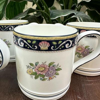 set of 4 Wedgwood Mugs Runnymede