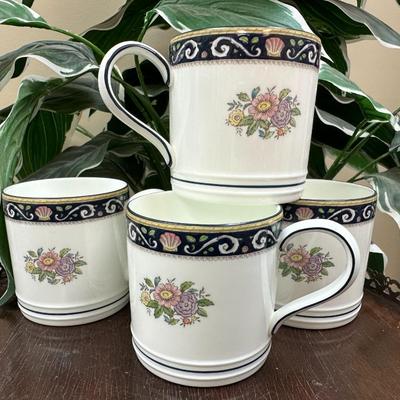 set of 4 Wedgwood Mugs Runnymede