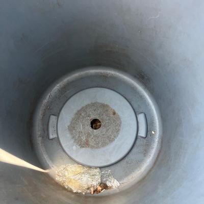 Seven Rubbermaid Plastic Garbage Cans (BY-MG)