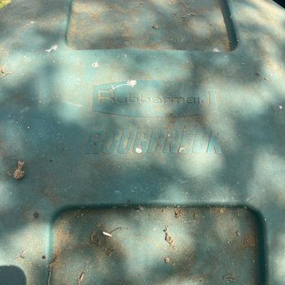 Seven Rubbermaid Plastic Garbage Cans (BY-MG)