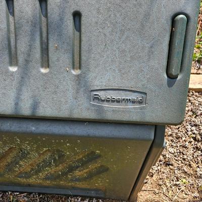 Trio of Rubbermaid Compost Bins (BY-DW)