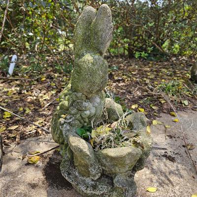 Concrete Rabbit Yard Art (BY-DW)