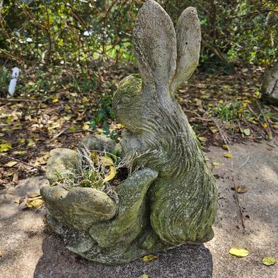 Concrete Rabbit Yard Art (BY-DW)