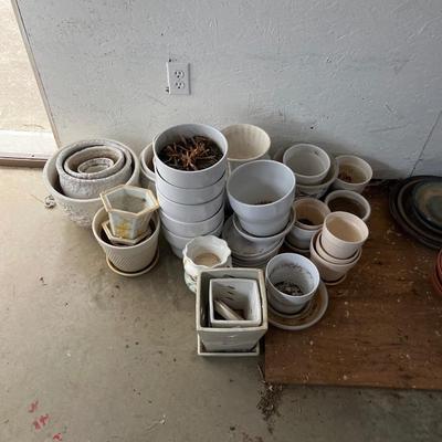 Large Selection of Ceramic Plant Pots (G2-MG)