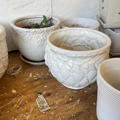 Large Selection of Ceramic Plant Pots (G2-MG)