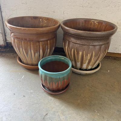 Collection of Colorful Ceramic Plant Pots (G2-MG)