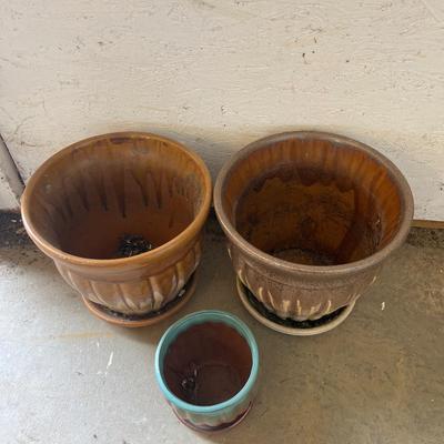 Collection of Colorful Ceramic Plant Pots (G2-MG)