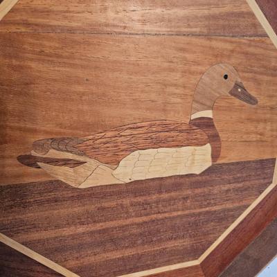 Inlaid Wooden Duck Tray (UD-DW)