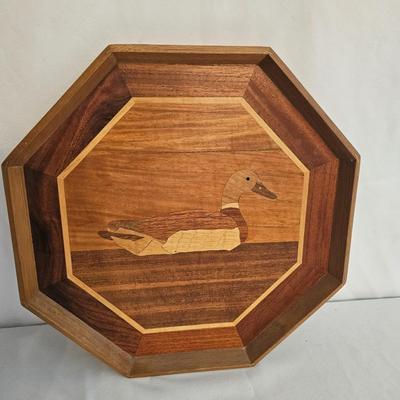 Inlaid Wooden Duck Tray (UD-DW)