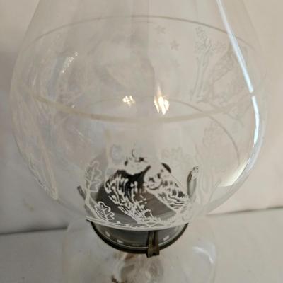 Six Vintage Hurricane Lamps (UD-DW)