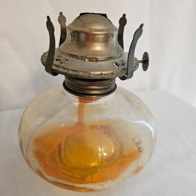 Six Vintage Hurricane Lamps (UD-DW)