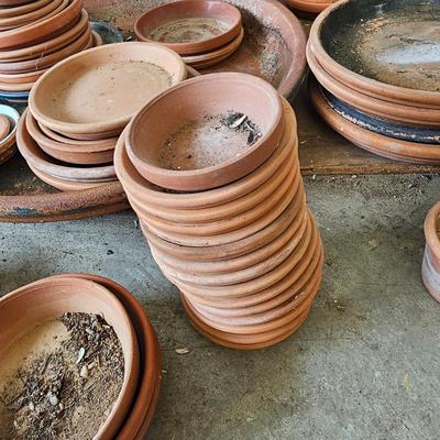 Lots of Pots - Terra Cotta Saucers And Planting Pots (G2-JS)