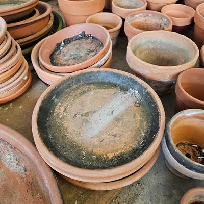 Lots of Pots - Terra Cotta Saucers And Planting Pots (G2-JS)