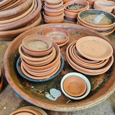 Lots of Pots - Terra Cotta Saucers And Planting Pots (G2-JS)
