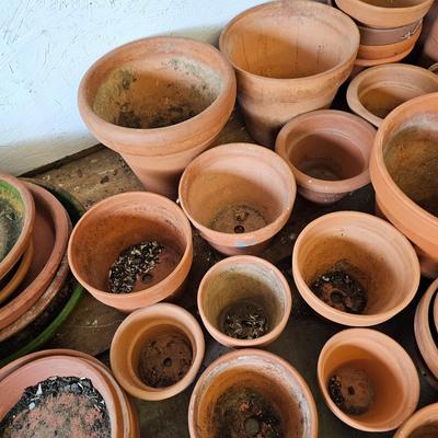 Lots of Pots - Terra Cotta Saucers And Planting Pots (G2-JS)