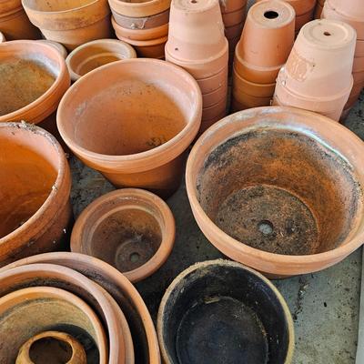 Lots of Pots - Terra Cotta Saucers And Planting Pots (G2-JS)