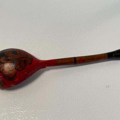 Russian Khokhloma Wooden Spoon