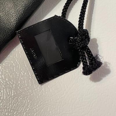 Faux Leather Lined Wine Bag
