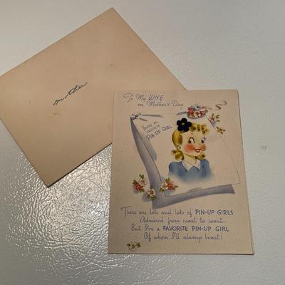 1946 Mother's Day Pin-Up Card
