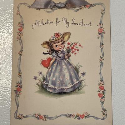 1946 Lavender Girl Sweetheart Valentine