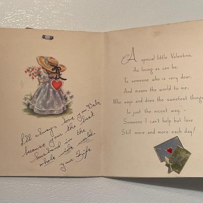 1946 Lavender Girl Sweetheart Valentine