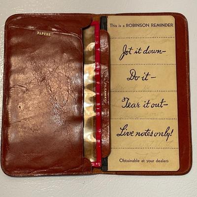 1940s Saddle Leather Robinson Reminder 
