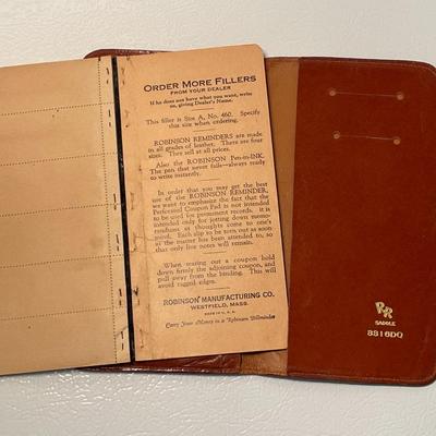 1940s Saddle Leather Robinson Reminder 