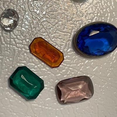 Colored Glass Faux Gemstones