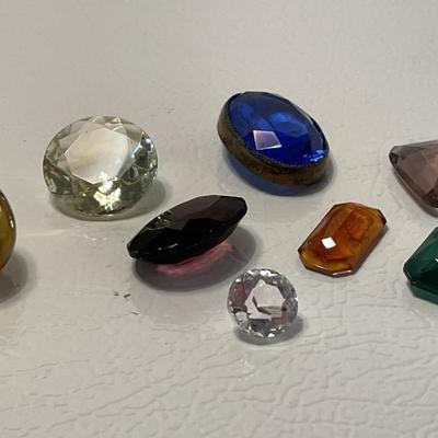 Colored Glass Faux Gemstones