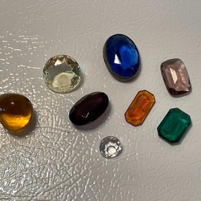 Colored Glass Faux Gemstones