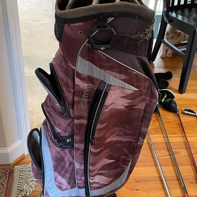 Set of TaylorMade Golf Clubs with Bag