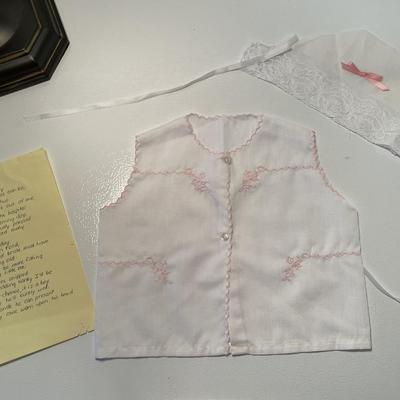 1960s Diaper Shirt and Magic Hanky Bonnet