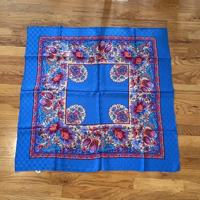 Vintage Silk Scarf Made in France