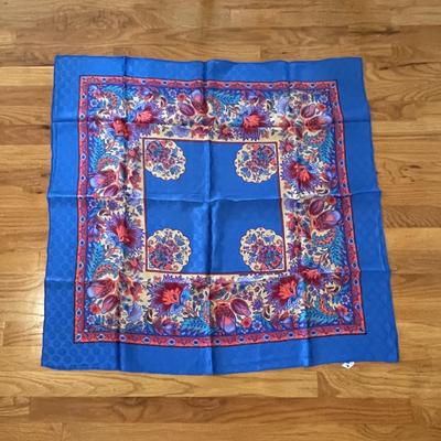 Vintage Silk Scarf Made in France