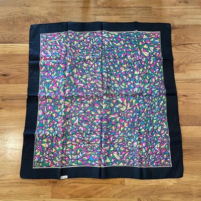 1950s Vintage Sally Gee Silk Scarf