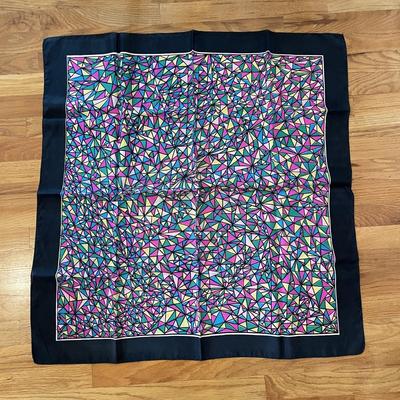 1950s Vintage Sally Gee Silk Scarf