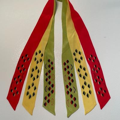 1950s Barr & Beards Top Hit Fashion Silk Tri-Tie 