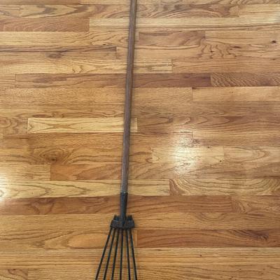 Vintage Metal Prong Rake